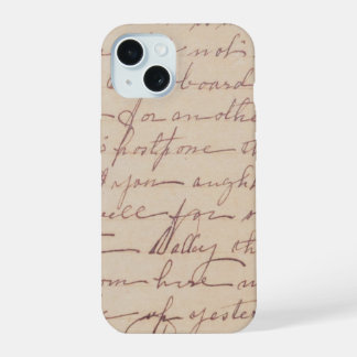 Funda para iphone de carta escrita a mano vintage