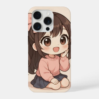 Funda para iPhone de chica Kawaii linda