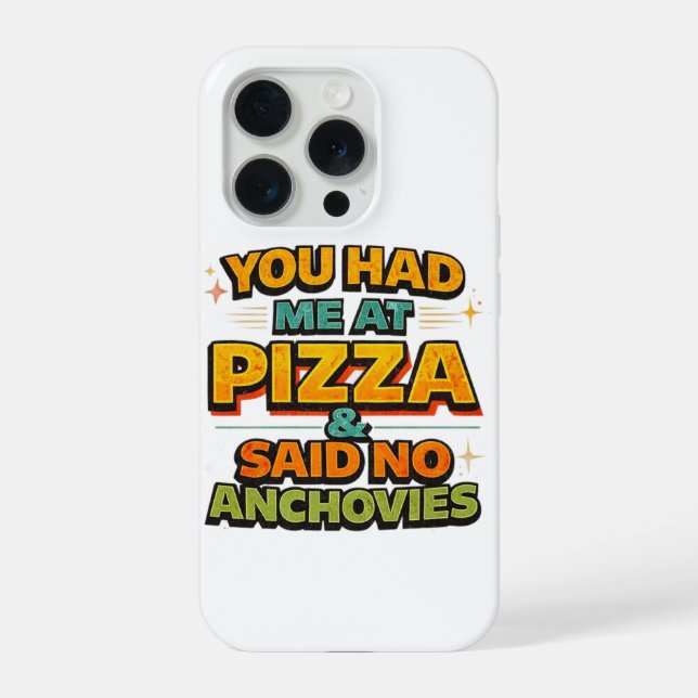 Funda para iPhone de cita divertida de pizza – Me  (Reverso )