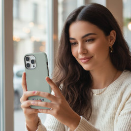 Funda para iPhone de color ceniza personalizada co