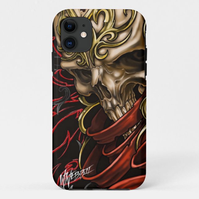 Funda para iPhone de cráneo celta 5 (Reverso)