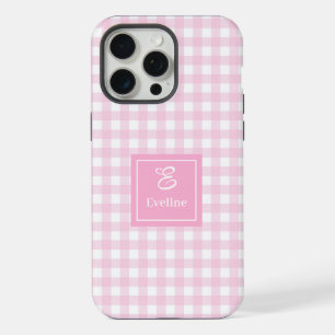 Funda para iPhone de Cuadros Rosa Moderno – Acento
