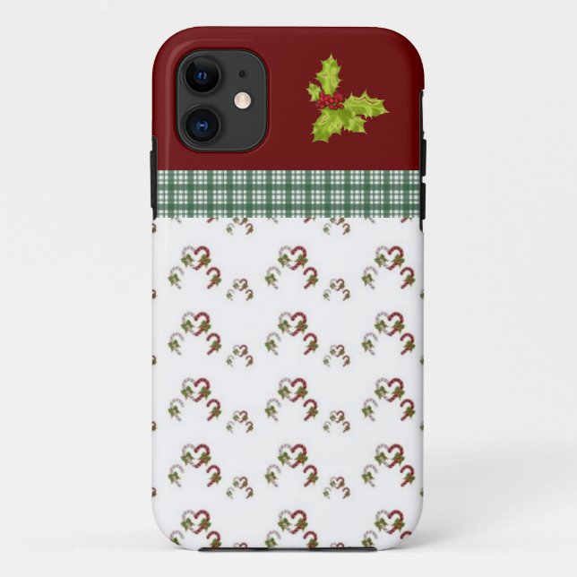 Funda para iPhone de diseño de Navidad (Reverso)