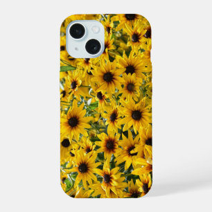 Funda para iPhone de flores amarillas florales
