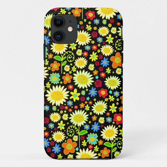 Funda para iPhone de flores de primavera (Reverso)
