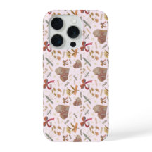 Funda para IPhone de flores vintage y corazones de