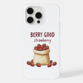 Funda para iPhone de Fresa Divertida y Bonita