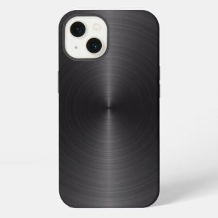 Funda para iPhone de impresión de acero negro Case