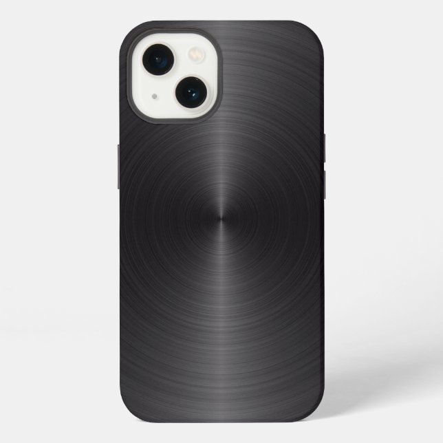 Funda para iPhone de impresión de acero negro Case (Reverso )