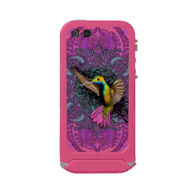 Funda Para iPhone De Incipio Mandala de cernido de Mehndi del colibrí bonito (Reverso)