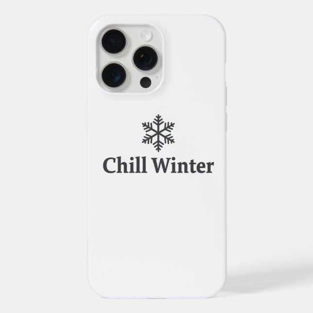 Funda para iPhone de Invierno Relajante (Reverso )