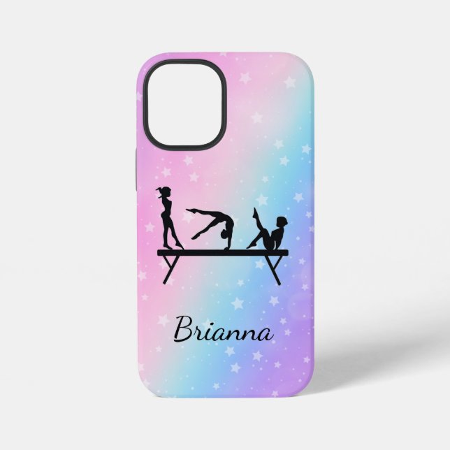 Funda Para iPhone De la viga al teléfono Gimnasia personalizada (Reverso )