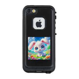 FUNDA FRÄ’ DE LifeProof  PARA iPhone SE/5/5s お花畑でこんにちは💛ラビットちゃん