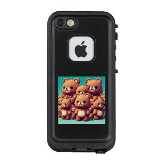 FUNDA FRÄ’ DE LifeProof  PARA iPhone SE/5/5s 大家族クマさん