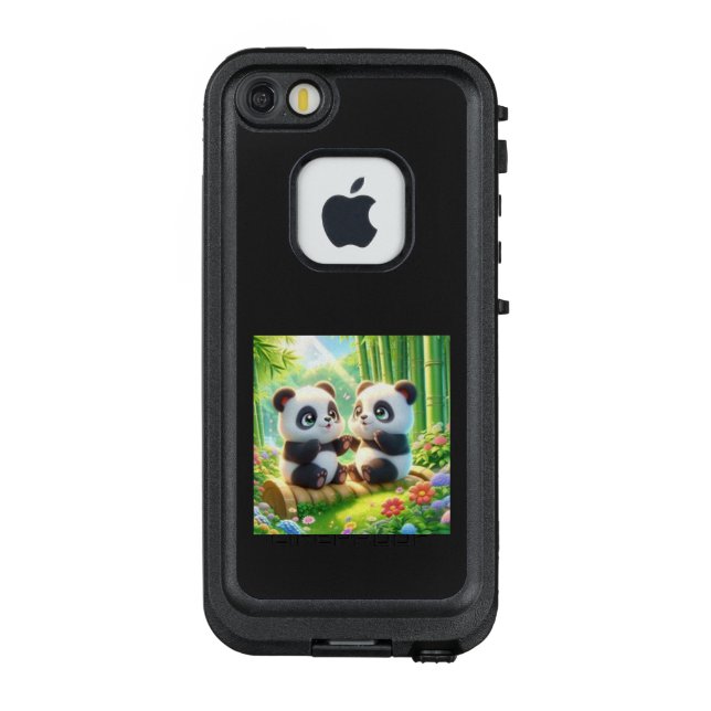 FUNDA PARA iPhone DE LifeProof **愛らしい双子のパンダちゃん** (Reverso)