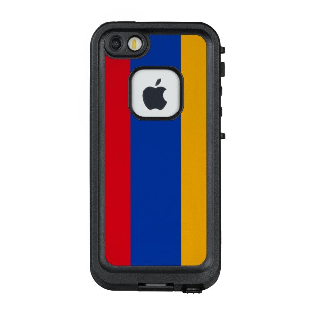 Funda Para iPhone De LifeProof Bandera patriótica armenia (Reverso)