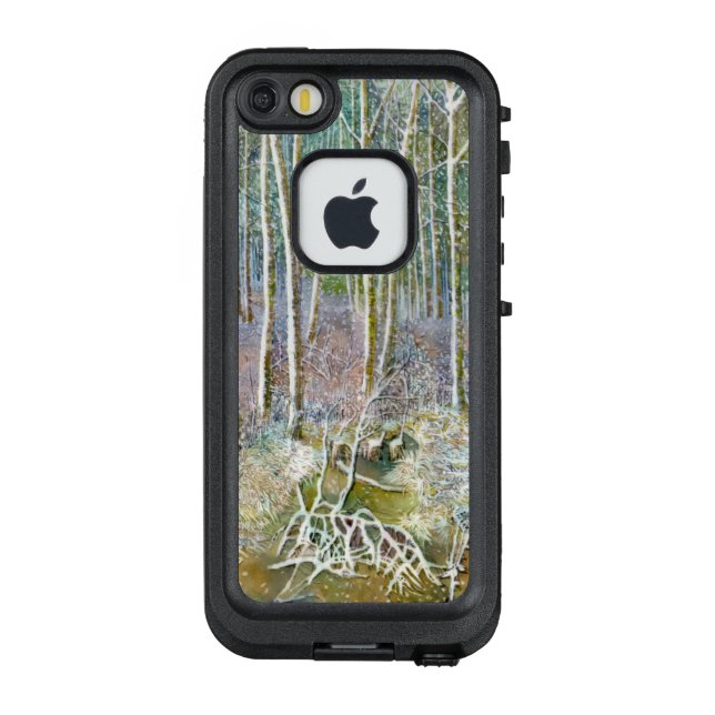Funda Para iPhone De LifeProof bosque de invierno (Reverso)