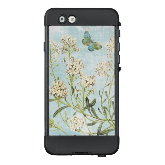 Funda Para iPhone De LifeProof Botánico azul (Reverso)