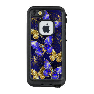 Funda FRÄ’ De LifeProof Para iPhone SE/5/5s Composición con mariposas de zafiro