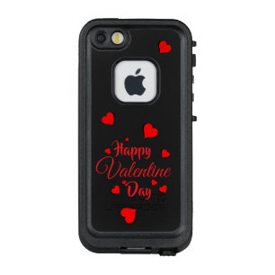 Funda FRÄ’ De LifeProof Para iPhone SE/5/5s Feliz día de San Valentín negro