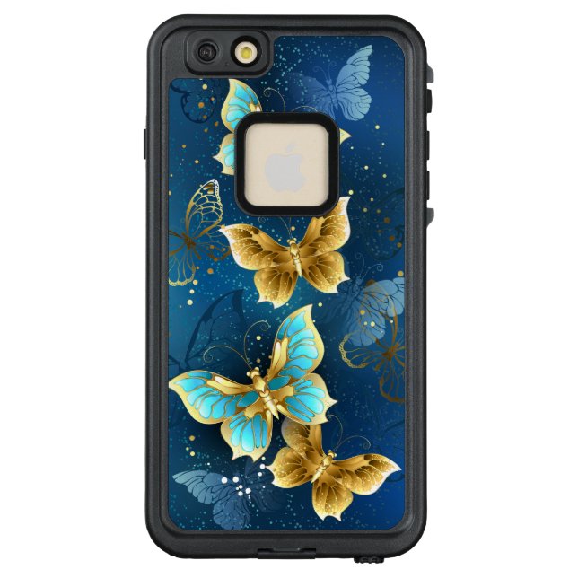 Funda Para iPhone De LifeProof Golden butterflies (Reverso)