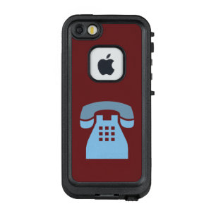 Funda FRÄ’ De LifeProof Para iPhone SE/5/5s Icónico teléfono azul retro en cualquier color