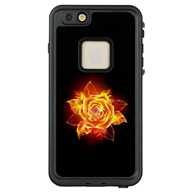 Funda Para iPhone De LifeProof Rosa de incendios en auge (Reverso)