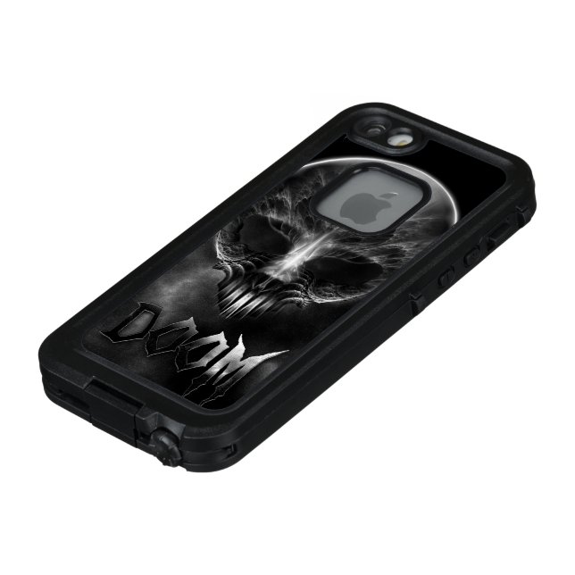 Funda Para iPhone De LifeProof Soy Doom Fractal Skull (Parte superior)