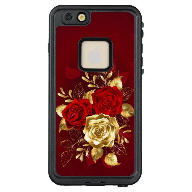 Funda Para iPhone De LifeProof Tres Rosas Joyas (Reverso)