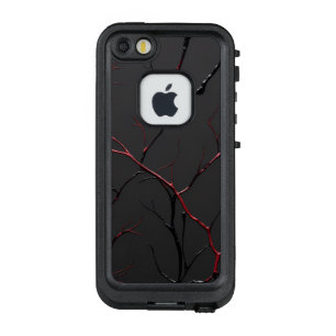 Funda FRÄ’ De LifeProof Para iPhone SE/5/5s Venas negras y rojas