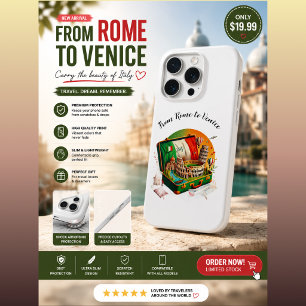 Funda para iPhone de lugares emblemáticos de Itali