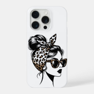 Funda para iPhone de moda de estampado de leopardo
