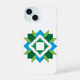 Funda para iPhone de mosaico de estrella de colcha