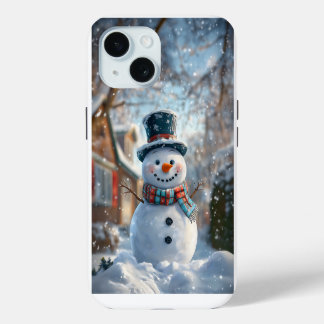 Funda para iPhone de muñeco de nieve adorable - ¡P
