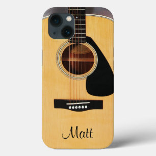 Funda para iPhone de música de guitarra acústica p