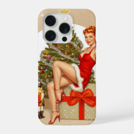 Funda para iPhone de Navidad Sweet Retro Pinup Nut