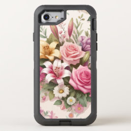 Funda OtterBox Defender Para iPhone 8/7 Floral Flourish