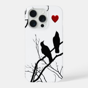 Funda para iPhone de pájaros del amor