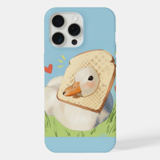 Funda para iPhone de Pan de Cabeza de Pato Kawaii