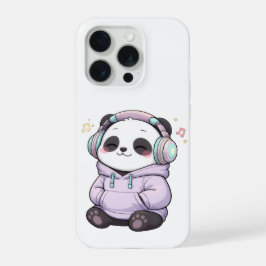 Funda para iPhone de Panda Adorable | Auriculares 
