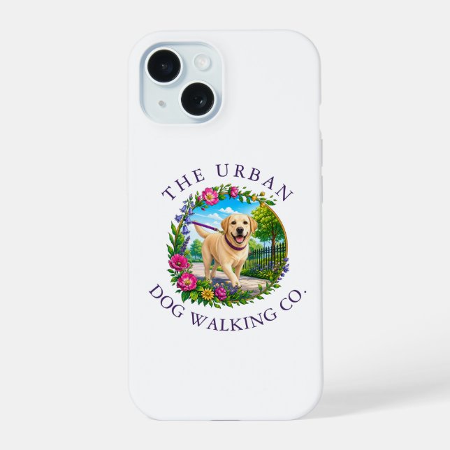 Funda para iPhone de Paseo de Labrador (Reverso )