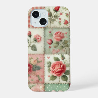 Funda para iPhone de patchwork floral Vintage Shab