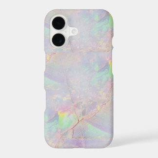 Funda para iPhone de piedra sirena de mármol iridi