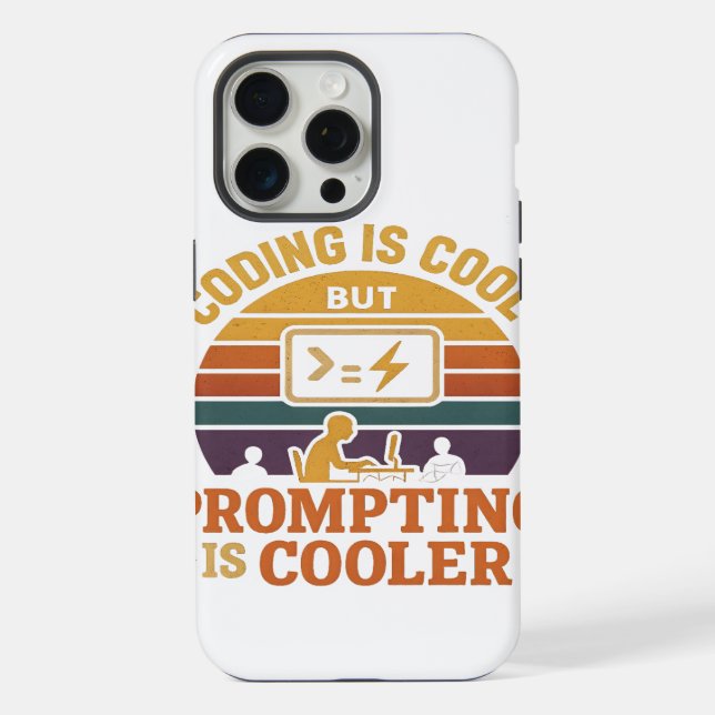 Funda para iPhone de Prompting Beats Coding | Humo (Reverso )