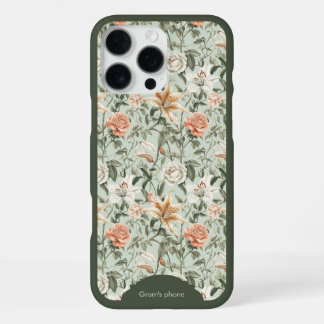 Funda Para iPhone 16 Pro Max De rosas naranjas y lirios de tigre,