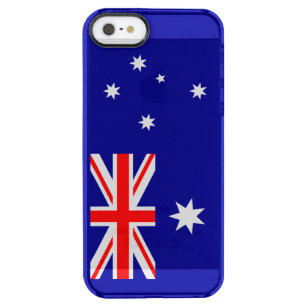 Funda Transparente Para iPhone SE/5/5s Bandera australiana patriótica