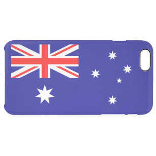 Funda Transparente Para iPhone 6 Plus Bandera australiana patriótica