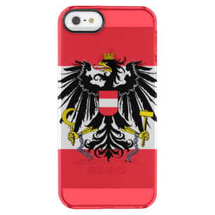 Funda Transparente Para iPhone SE/5/5s Bandera de Austria