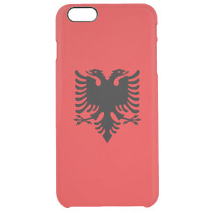 Funda Transparente Para iPhone 6 Plus Bandera patriótica albanesa