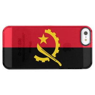 Funda Transparente Para iPhone SE/5/5s Bandera patriótica angoleña